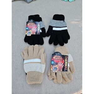 Heat Zone Thermal Gloves 3.2 TOG Heat Trendz One Size Fits Most NWT 4 Pair Lot
